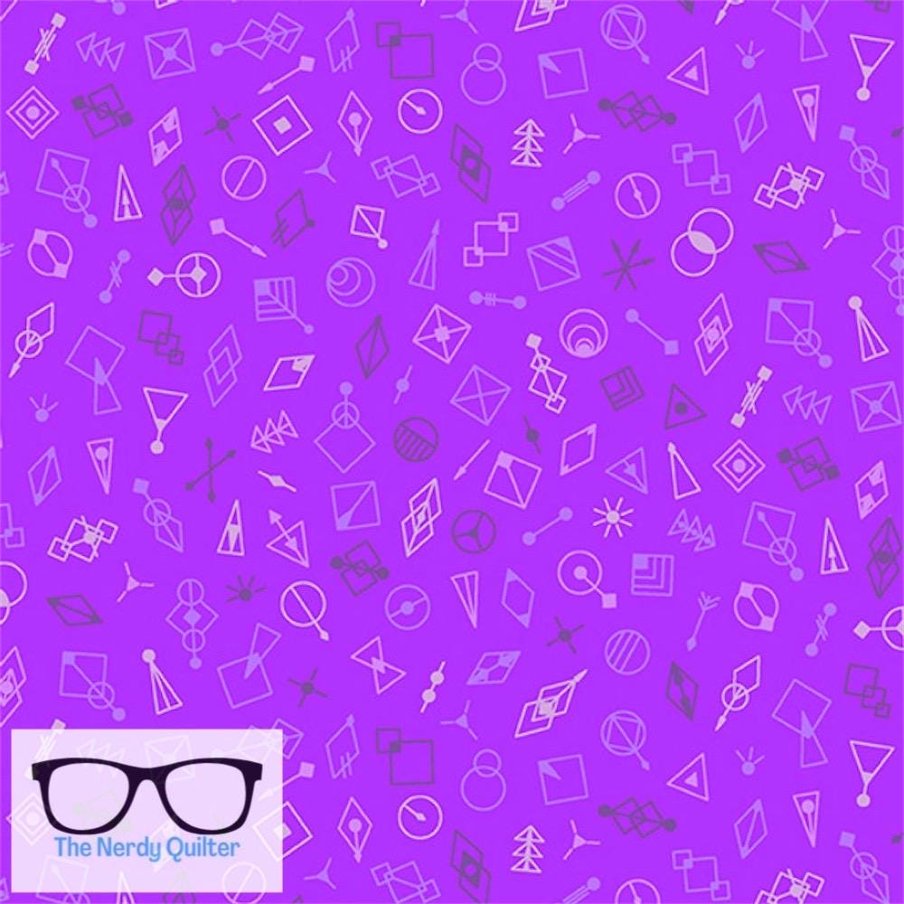 Deco Glo II Glitter in Elderberry by Giucy Giuce for Andover - Sold by the Half Yard