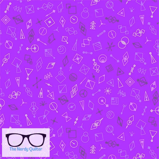 Deco Glo II Glitter in Elderberry by Giucy Giuce for Andover - Sold by the Half Yard