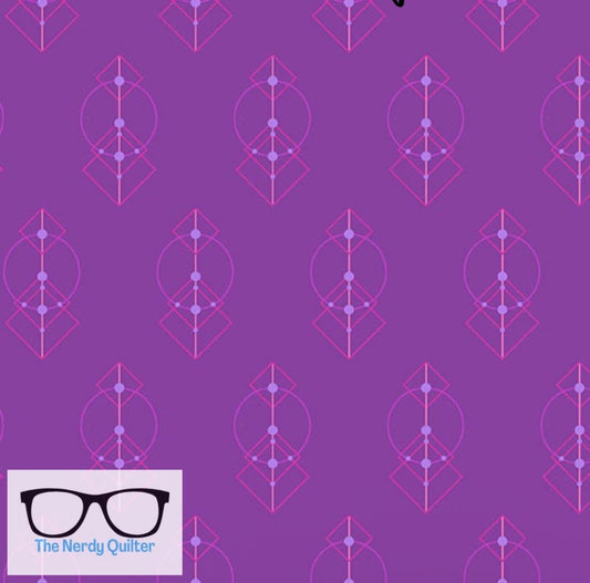Deco Glo II Talisman in Grape by Giucy Giuce for Andover - Sold by the Half Yard