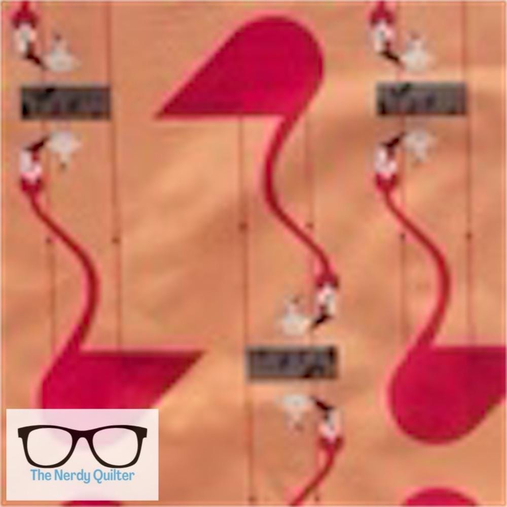 Charley Harper Think Pink Mom and Baby Poplin by Charlie Harper for Birch Fabrics - Sold by the Half Yard