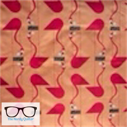 Charley Harper Think Pink Mom and Baby Poplin by Charlie Harper for Birch Fabrics - Sold by the Half Yard