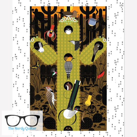 Preorder: Charley Harper The Desert Poster Panel Poplin by Charlie Harper for Birch Fabrics - Sold by the Half Yard