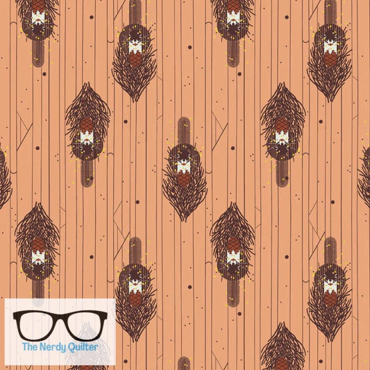 Preorder: Charley Harper Sierra Range  Sierra Squirrel Poplin by Charlie Harper for Birch Fabrics - Sold by the Half Yard