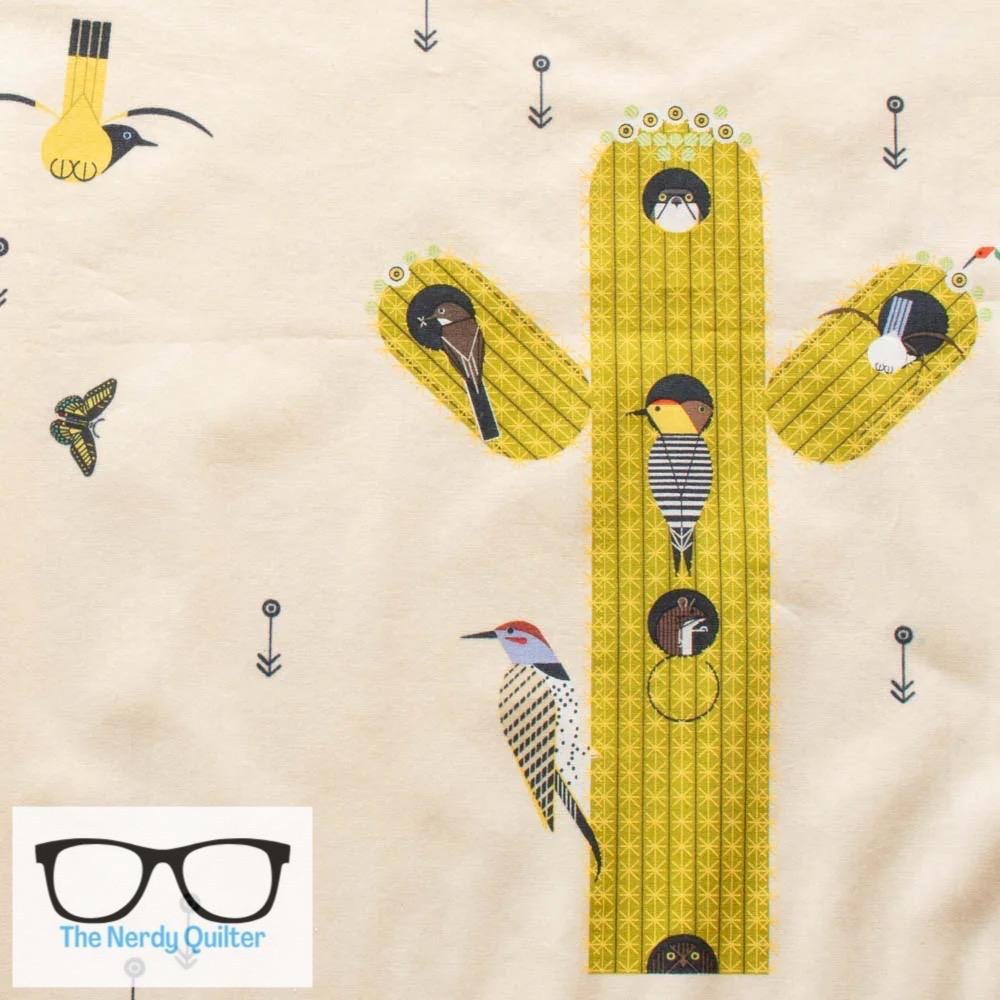 Preorder: Charley Harper The Desert Cactus Field Poplin by Charlie Harper for Birch Fabrics - Sold by the Half Yard