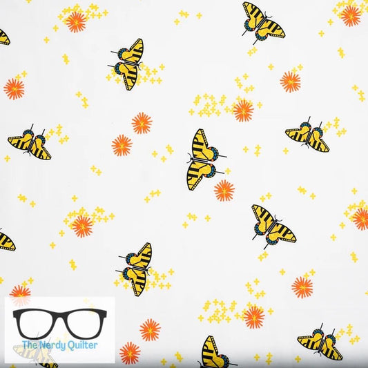 Preorder: Charley Harper Sierra Range Butterfly View Poplin by Charlie Harper for Birch Fabrics - Sold by the Half Yard