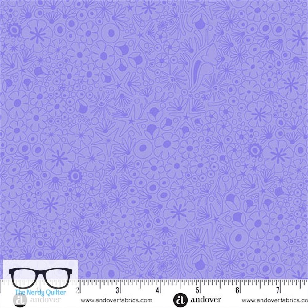 Preorder: Color Camp Dusk Shallows in Light Violet by Alison Glass for Andover - Sold by The Half Yard A-10422-P