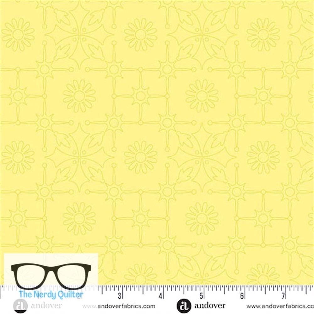 Preorder: Color Camp Grove Leatherwork in Lighter Lichen by Alison Glass for Andover - Sold by The Half Yard A-10429-Y