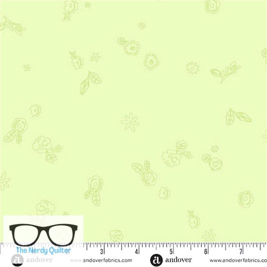Preorder: Color Camp Grove Sprig in Lighter Grass by Alison Glass for Andover - Sold by The Half Yard A-10425-G