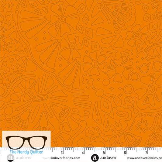 Preorder: Color Camp Sun Veil in Maple  by Alison Glass for Andover - Sold by The Half Yard  A-10426-O
