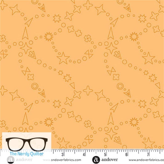 Preorder: Color Camp Sun Trailmap in Light Maple by Alison Glass for Andover - Sold by The Half Yard  A-10421-O