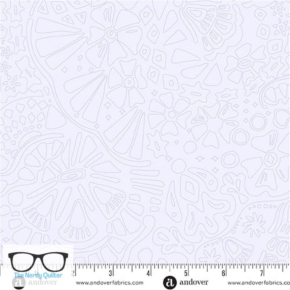 Preorder: Color Camp Dusk Veil in Lightest Violet by Alison Glass for Andover - Sold by The Half Yard A-10426-P