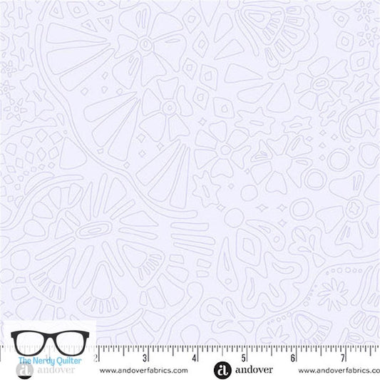 Preorder: Color Camp Dusk Veil in Lightest Violet by Alison Glass for Andover - Sold by The Half Yard A-10426-P