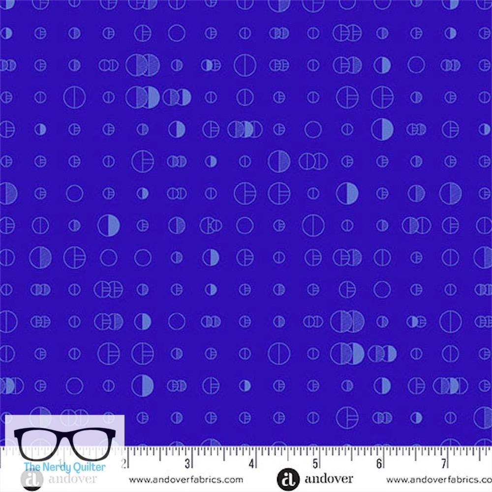 Preorder: Color Camp Dusk Scout in Dark Blueberry by Alison Glass for Andover - Sold by The Half Yard A-10423-B2