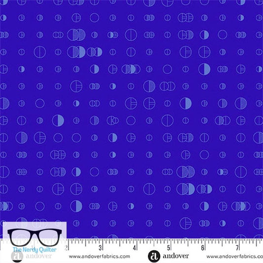 Preorder: Color Camp Dusk Scout in Dark Blueberry by Alison Glass for Andover - Sold by The Half Yard A-10423-B2