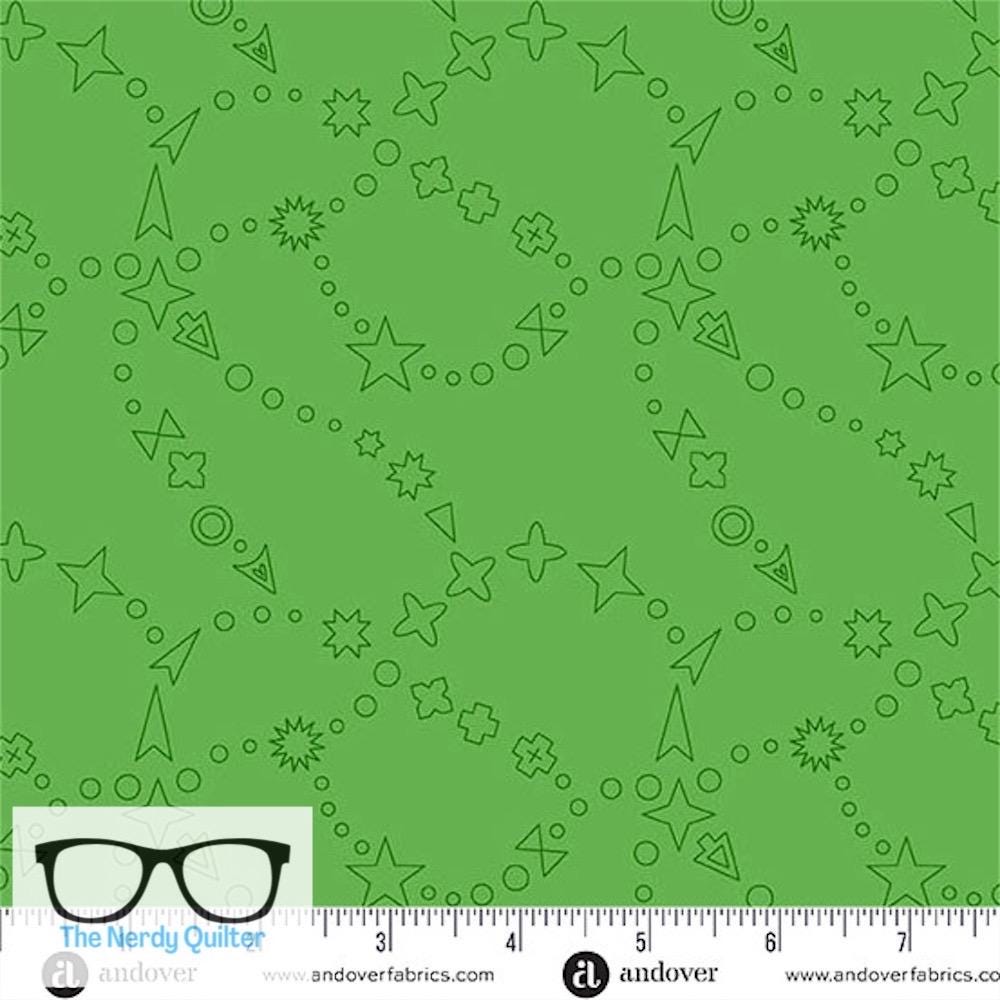 Preorder: Color Camp Grove Trailmap in Grass by Alison Glass for Andover - Sold by The Half Yard A-10421-G