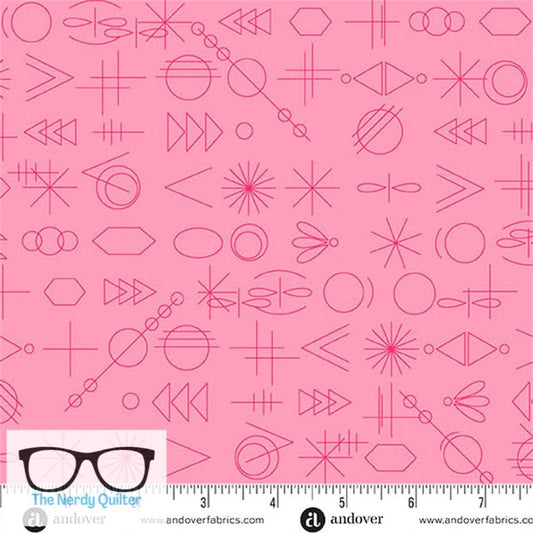 Preorder: Color Camp Bloom Gameday in Light Strawberry by Alison Glass for Andover - Sold by The Half Yard A-10430-E