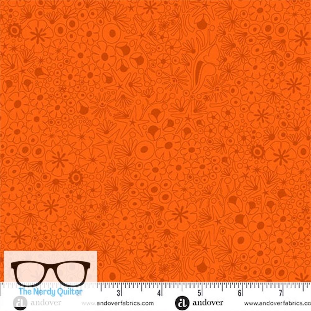 Preorder: Color Camp Sun Shallows in Tiger by Alison Glass for Andover - Sold by The Half Yard  A-10422-O