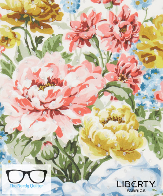 Liberty Fabrics X Bridgerton Bow Boquet Stripe A Tana Lawn by Liberty of London - Sold by the Half Yard