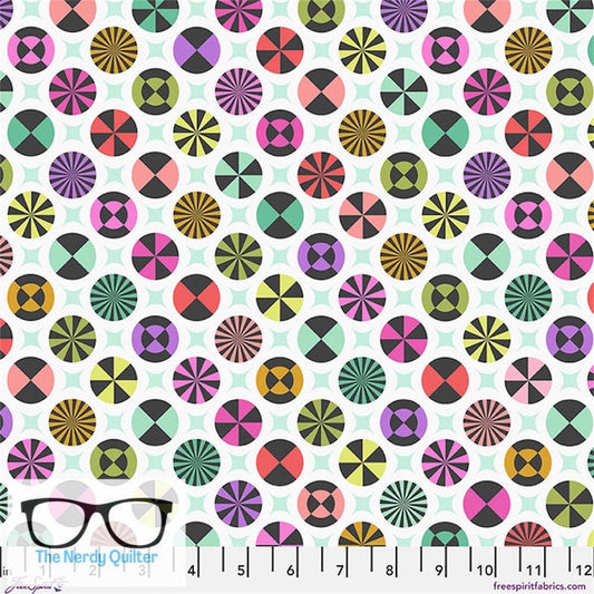 Preorder: Prince Charming Deja Vu Taffy in Sugarrush by Tula Pink for Freespirit - Sold by The Half Yard PWTP278.SUGARRUSH
