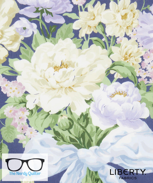 Liberty Fabrics X Bridgerton Bow Boquet A Tana Lawn by Liberty of London - Sold by the Half Yard