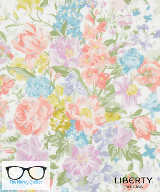 Liberty Fabrics X Bridgerton Bow Boquet Spot B Tana Lawn by Liberty of London - Sold by the Half Yard