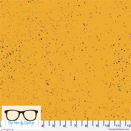 Preorder: Particles in Brass by Giucy Giuce for Freespirit - Sold by the Half Yard PWGG011.Brass