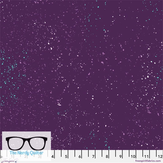 Preorder: Particles in Deep Plum by Giucy Giuce for Freespirit - Sold by the Half Yard PWGG011.DeepPlum