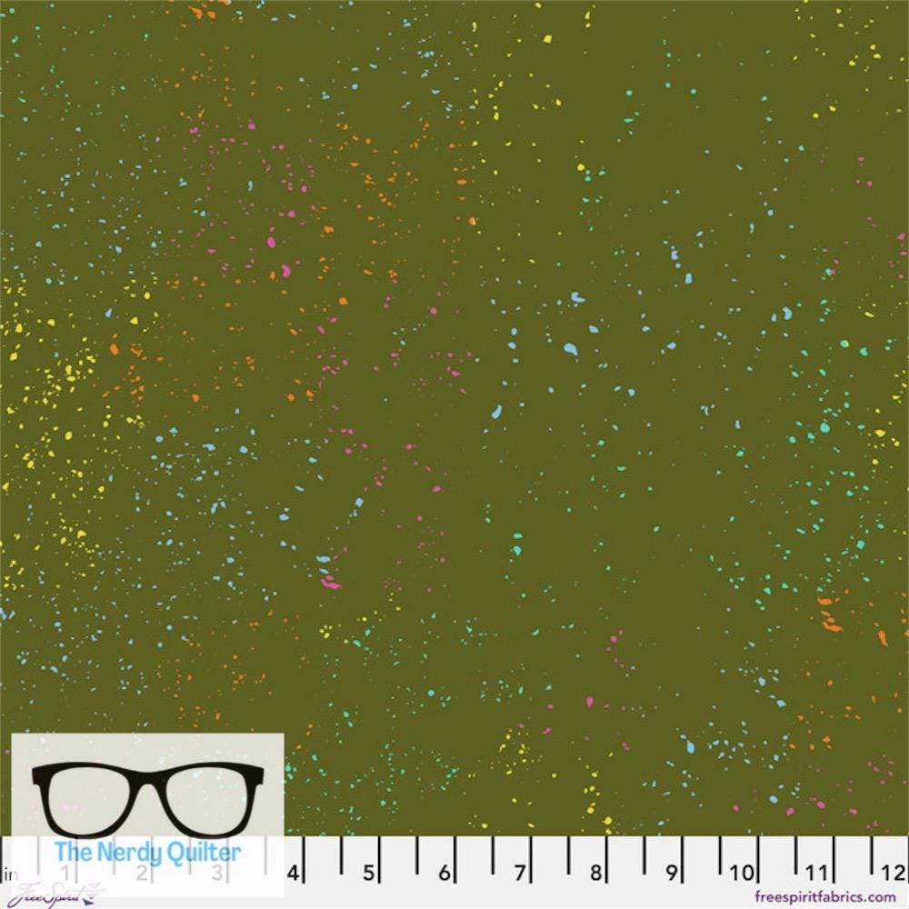 Preorder: Particles in Drab by Giucy Giuce for Freespirit - Sold by the Half Yard PWGG011.Drab