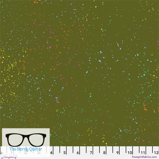 Preorder: Particles in Drab by Giucy Giuce for Freespirit - Sold by the Half Yard PWGG011.Drab