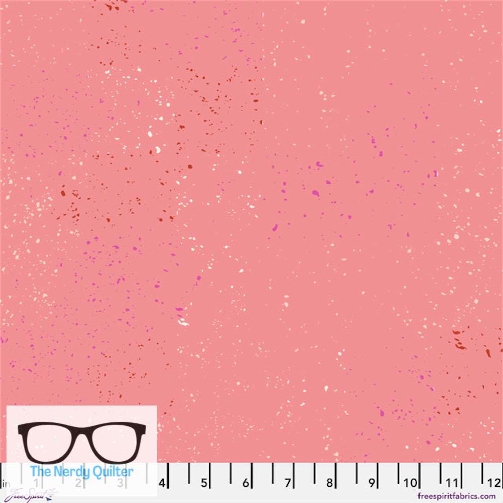 Preorder: Particles in Grapefruit by Giucy Giuce for Freespirit - Sold by the Half Yard PWGG011.Grapefruit