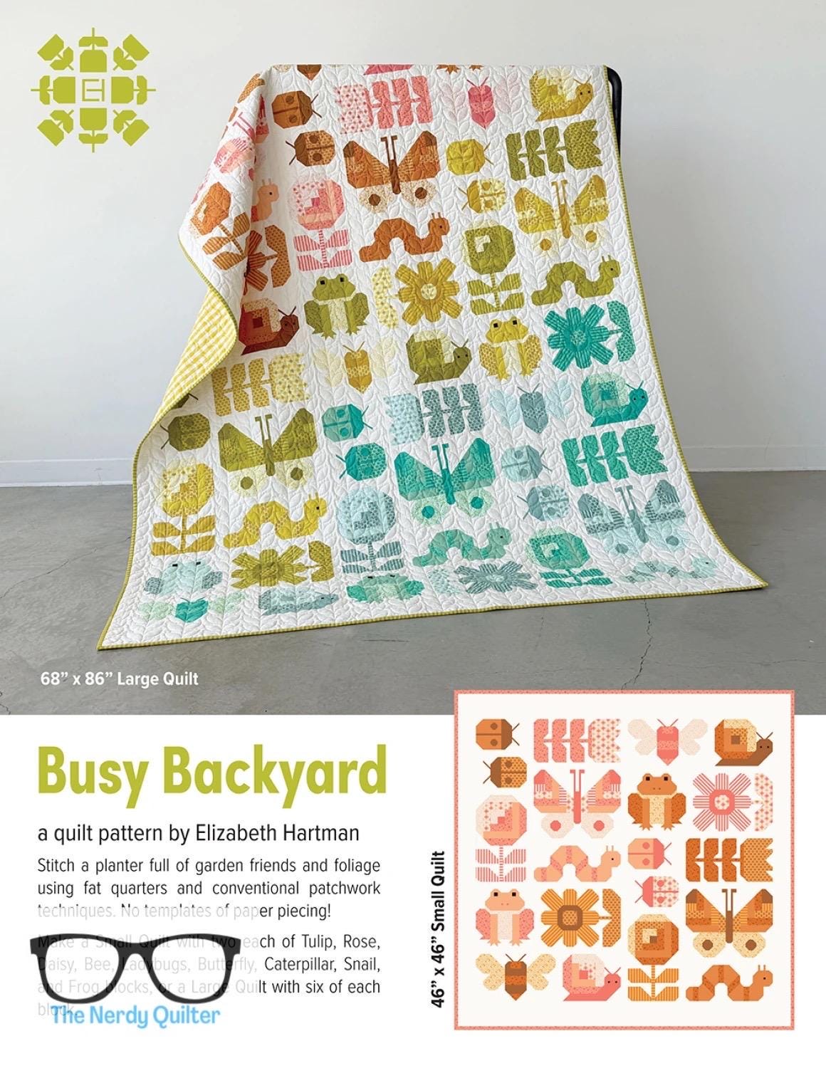 Preorder: Busy Backyard Pattern by Elizabeth Hartman featuring Popcorn