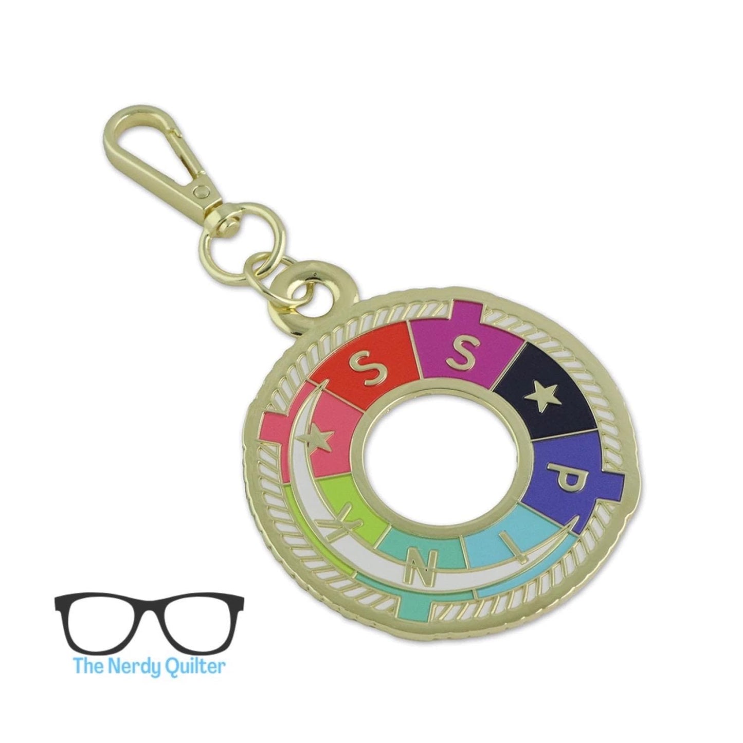 Tula Pink Floral Reef Collection: S.S. Pink Deep Dive Bag Charm