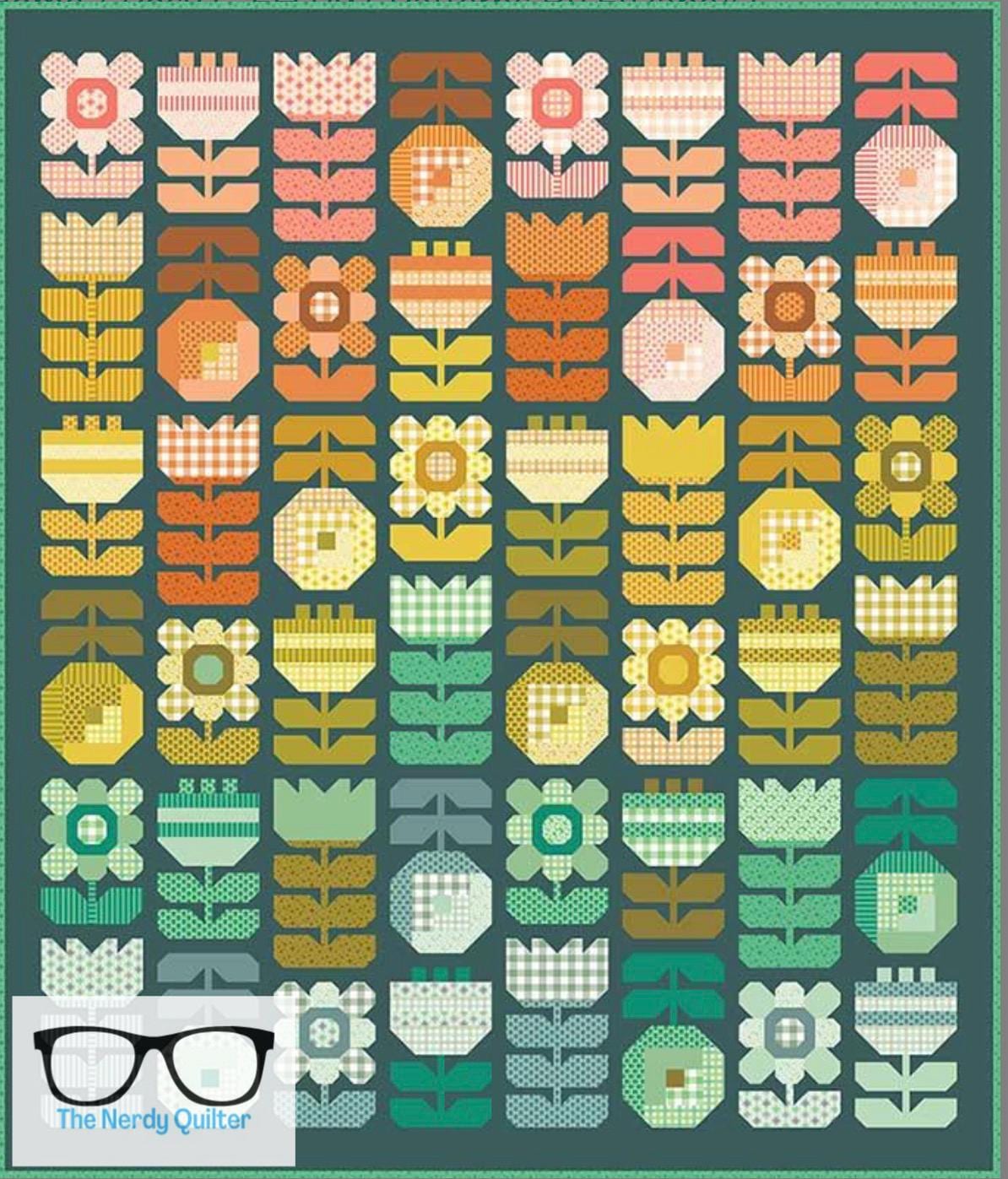 Preorder: Posy Quilt Kit with Pattern by Elizabeth Hartman featuring Popcorn