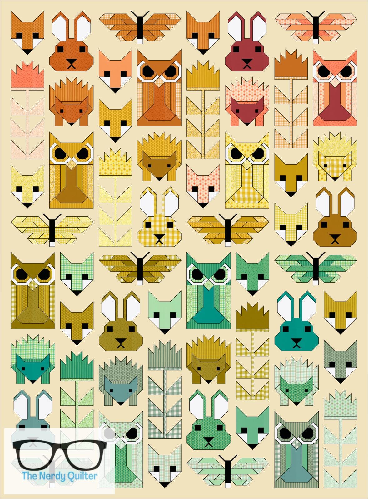 Preorder: Fancy Forest Quilt Kit and Pattern by Elizabeth Hartman Featuring Popcorn