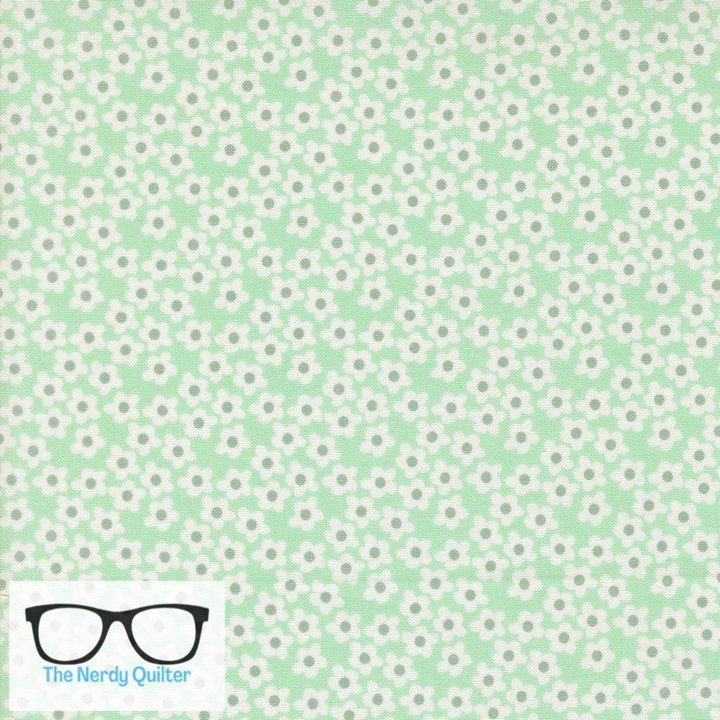 Preorder: Popcorn Aqua 51282 27 Moda #1  by Elizabeth Hartman - Sold by the Half Yard