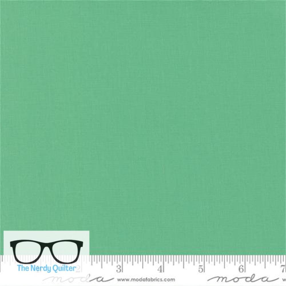 Preorder: Bella Solids Bettys Green 9900 121 Moda #1 Elizabeth Hartman Popcorn Coordinates - Sold by the Half Yard