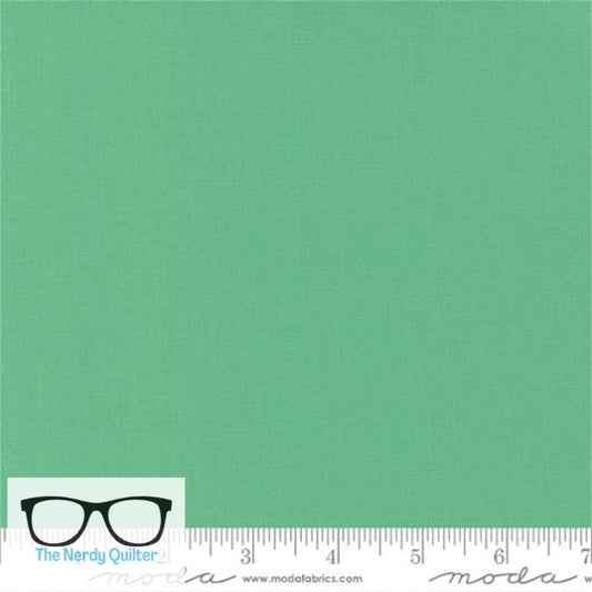 Preorder: Bella Solids Bettys Green 9900 121 Moda #1 Elizabeth Hartman Popcorn Coordinates - Sold by the Half Yard