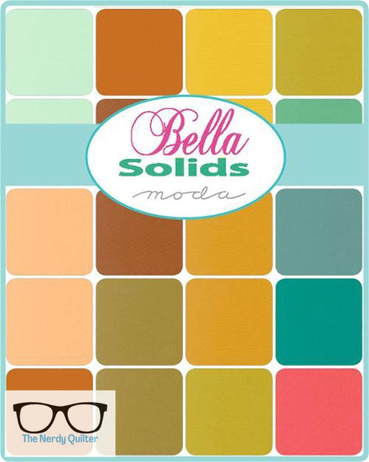 Preorder: Popcorn Solid Coordinates 12 Piece Half Yard Bundle by Elizabeth Hartman for Moda