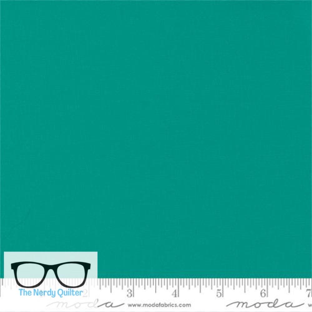 Preorder: Bella Solids Jade 9900 108 Moda #1 Elizabeth Hartman Popcorn Coordinates - Sold by the Half Yard