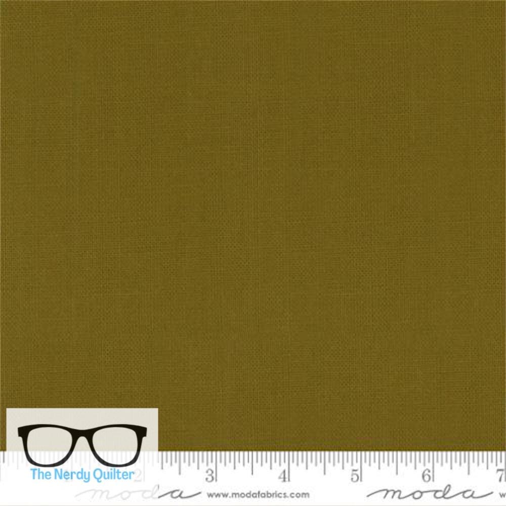Preorder: Bella Solids 2025 Kelp 9900 486 Moda #1 Elizabeth Hartman Popcorn Coordinates - Sold by the Half Yard