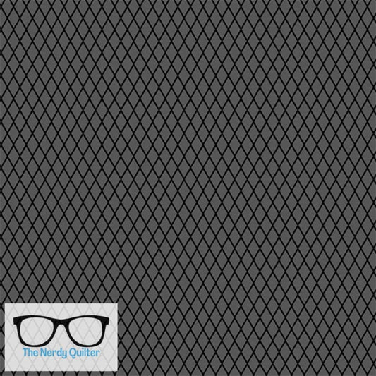Iconic Fishnet in Ash by Libs Elliott for Andover A-1231-C - Sold by the Half Yard