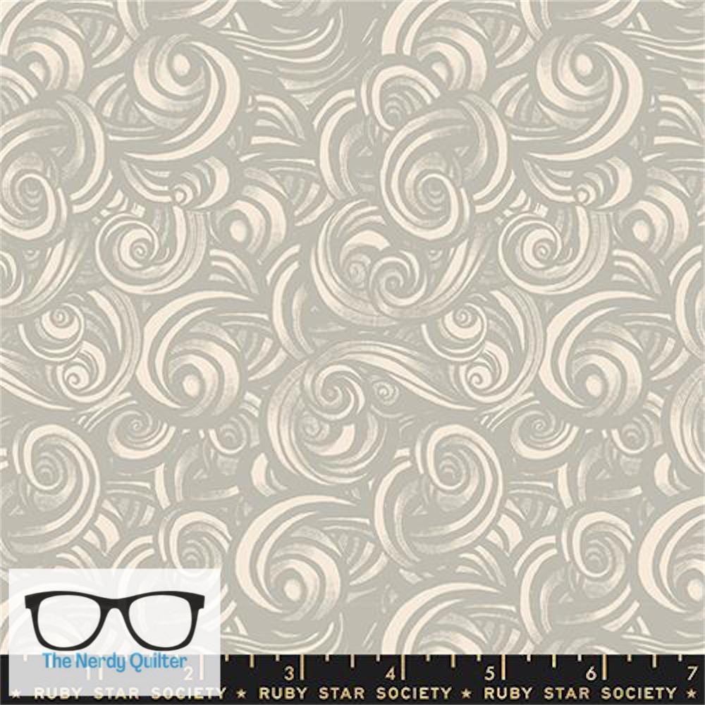 Preorder: Fireglow Smoke Swirls in Oyster by Sarah Watts for Moda *October Delivery*