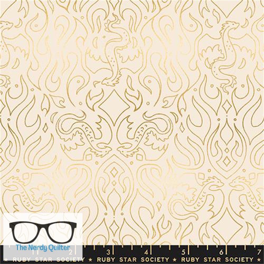 Preorder: Fireglow Dragon Scribe in Metallic Shell by Sarah Watts for Moda *October Delivery*