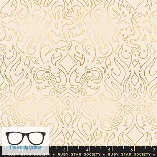 Preorder: Fireglow Dragon Scribe in Metallic Shell by Sarah Watts for Moda *October Delivery*