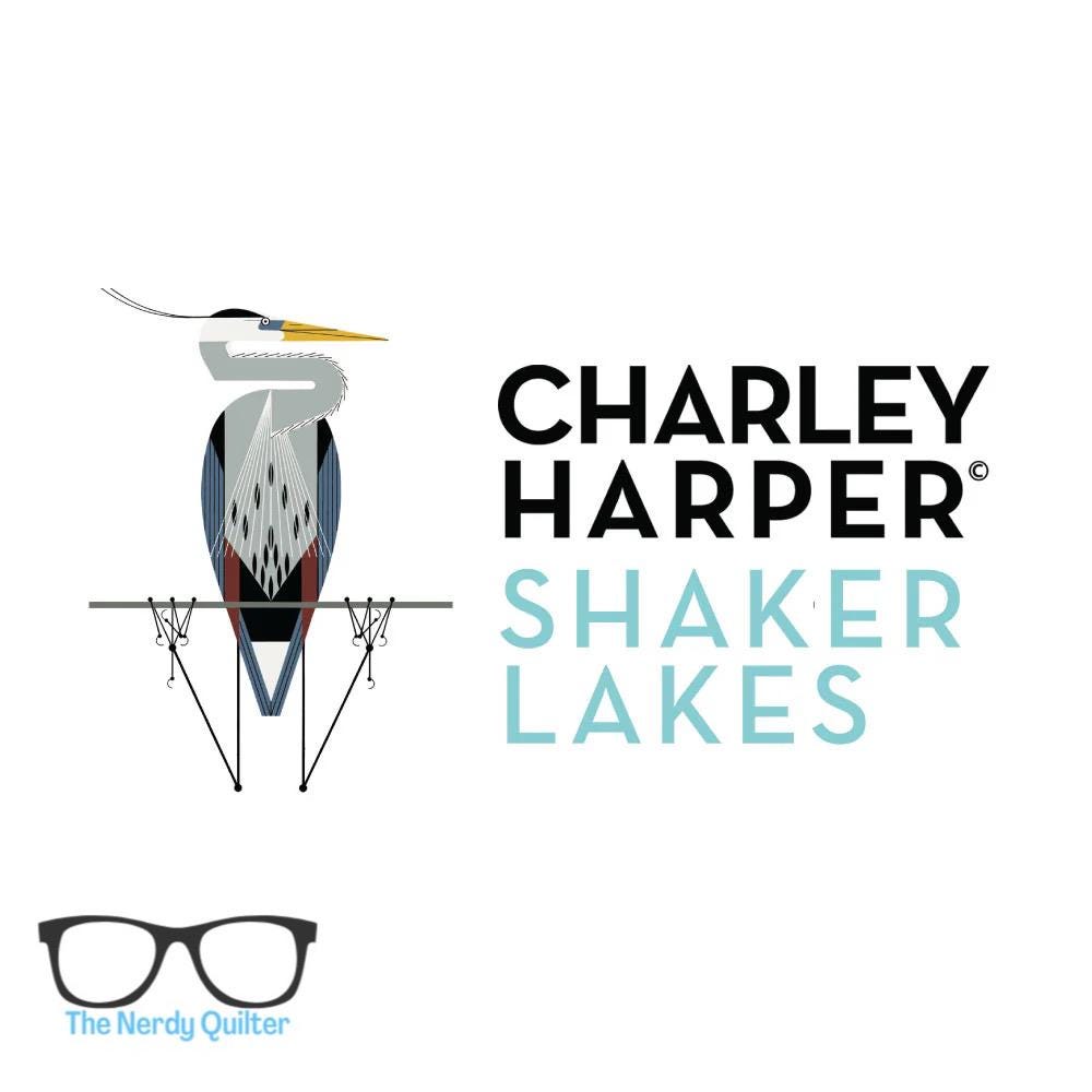 Preorder: Charley Harper Shaker Lakes Heart Leaves Poplin by Charley Harper for Birch Fabrics