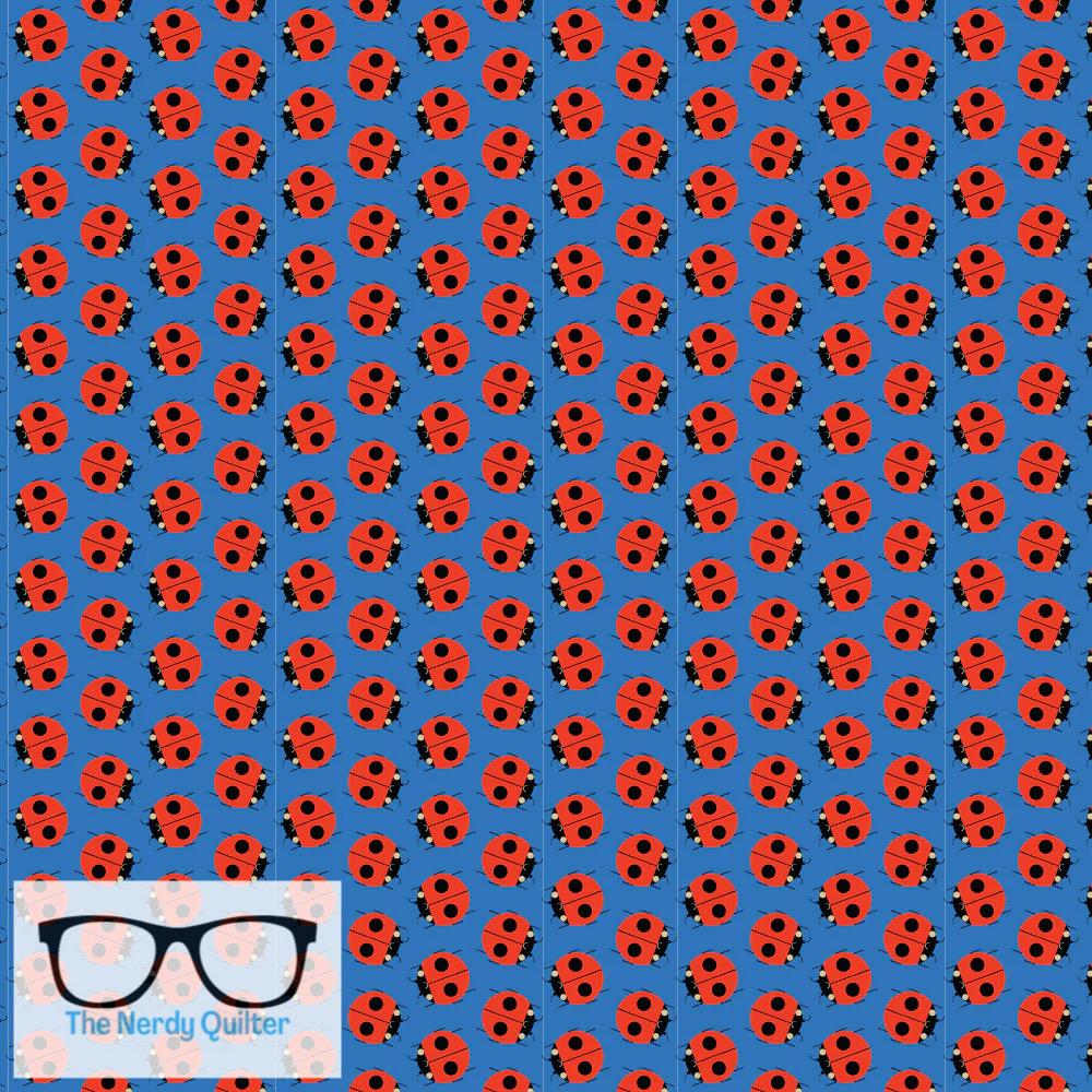 Preorder: Charley Harper Shaker Lakes Ladybugs Poplin by Charley Harper for Birch Fabrics