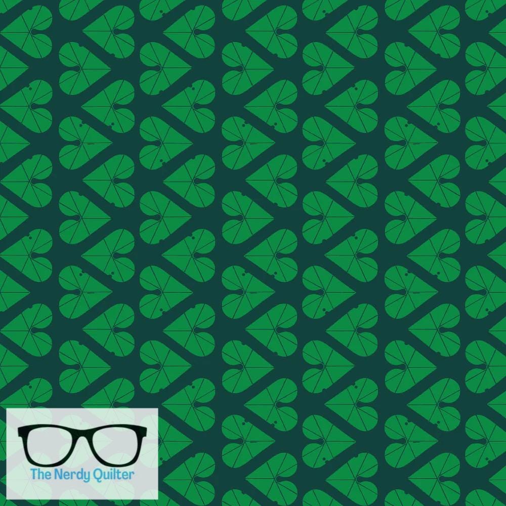 Preorder: Charley Harper Shaker Lakes Heart Leaves Poplin by Charley Harper for Birch Fabrics