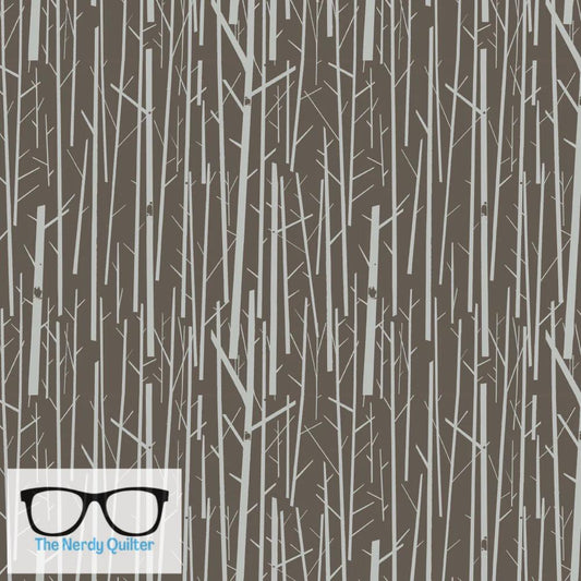 Preorder: Charley Harper Western Birds Mini Perch Bark Poplin by Charley Harper for Birch Fabrics - Birch 10 Year Anniversary
