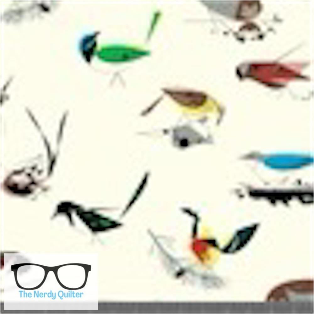 Preorder: Charley Harper Western Birds Poplin by Charley Harper for Birch Fabrics - Birch 10 Year Anniversary