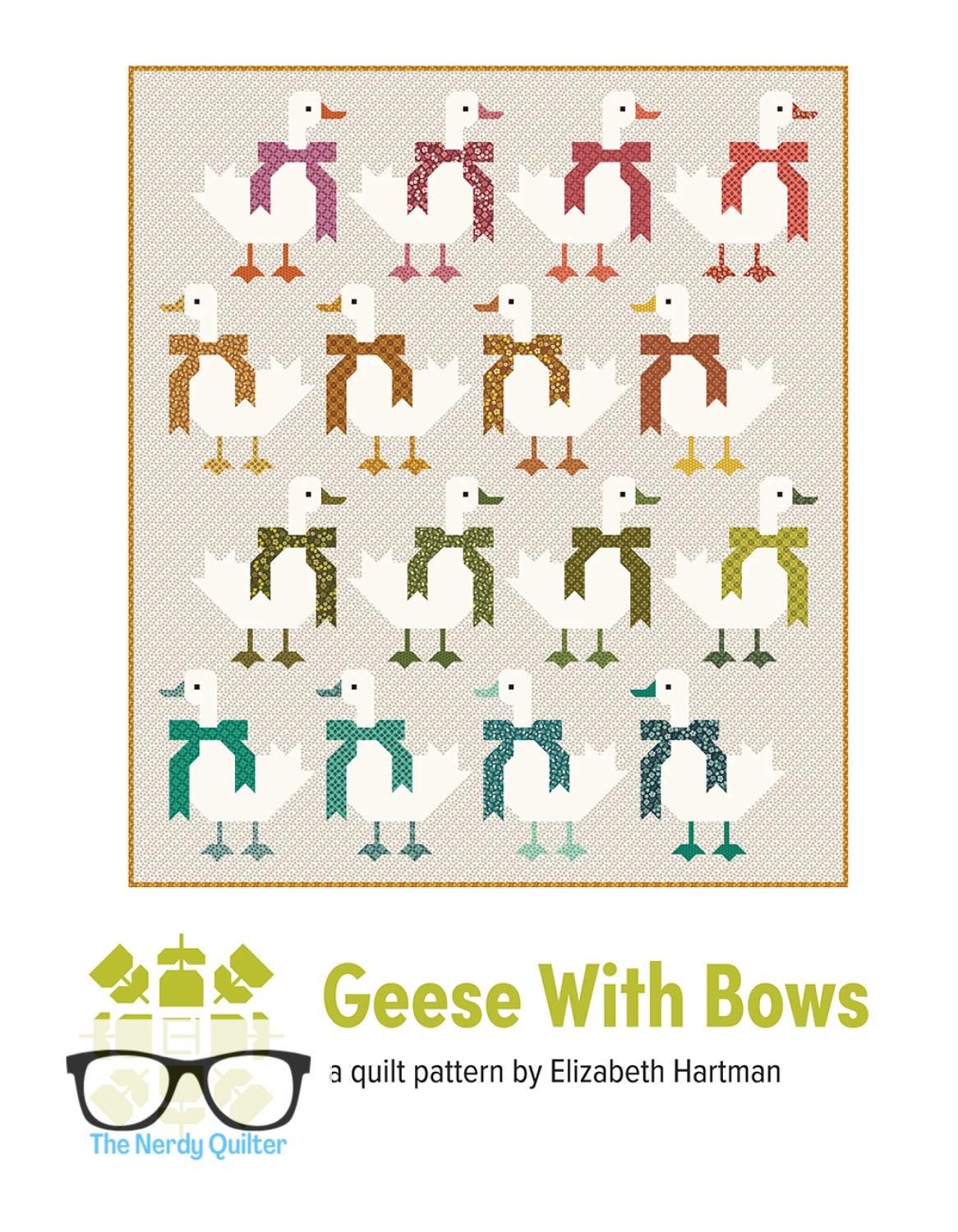 Preorder: Geese with Bows Quilt Pattern by Elizabeth Hartman